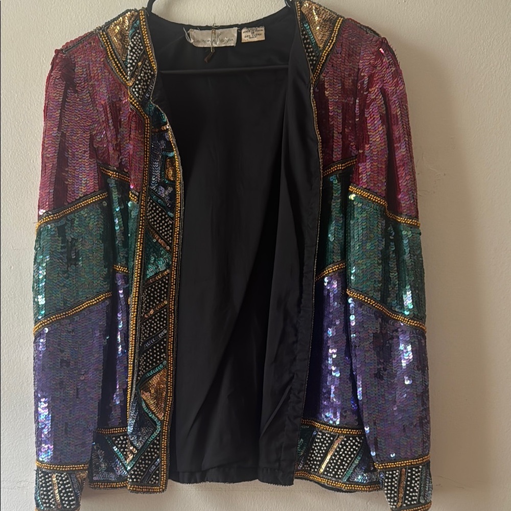 Multicolor Sequin Jacket - Picture 3 of 3